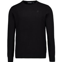 KARL LAGERFELD Herren Pullover schwarz Baumwolle unifarben von Karl Lagerfeld