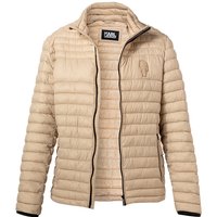 KARL LAGERFELD Herren Steppjacke beige Mikrofaser unifarben von Karl Lagerfeld