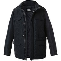 KARL LAGERFELD Herren Steppjacke blau Mikrofaser unifarben von Karl Lagerfeld