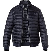 KARL LAGERFELD Herren Steppjacke blau Mikrofaser unifarben von Karl Lagerfeld