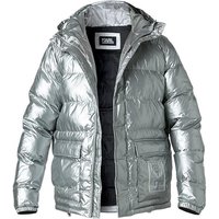 KARL LAGERFELD Herren Steppjacke grau Mikrofaser unifarben von Karl Lagerfeld