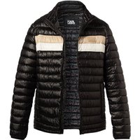 KARL LAGERFELD Herren Steppjacke schwarz Mikrofaser unifarben von Karl Lagerfeld