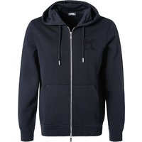 KARL LAGERFELD Herren Sweatjacke blau Baumwolle unifarben von Karl Lagerfeld