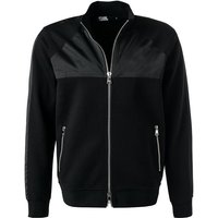 KARL LAGERFELD Herren Sweatjacke schwarz Baumwolle unifarben von Karl Lagerfeld