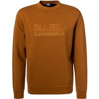 KARL LAGERFELD Herren Sweatshirt braun Baumwolle Logo und Motiv von Karl Lagerfeld