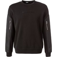 KARL LAGERFELD Herren Sweatshirt schwarz Baumwolle unifarben von Karl Lagerfeld