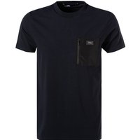 KARL LAGERFELD Herren T-Shirt blau Baumwolle von Karl Lagerfeld