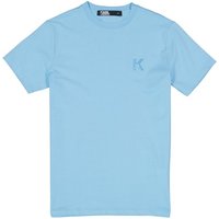 KARL LAGERFELD Herren T-Shirt blau Baumwolle von Karl Lagerfeld