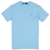 KARL LAGERFELD Herren T-Shirt blau Baumwolle von Karl Lagerfeld