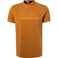 KARL LAGERFELD Herren T-Shirt braun Baumwolle von Karl Lagerfeld