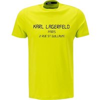 KARL LAGERFELD Herren T-Shirt grün Baumwolle von Karl Lagerfeld