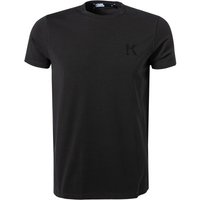 KARL LAGERFELD Herren T-Shirt schwarz Baumwolle von Karl Lagerfeld