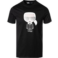 KARL LAGERFELD Herren T-Shirt schwarz Baumwolle von Karl Lagerfeld