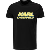 KARL LAGERFELD Herren T-Shirt schwarz Baumwolle von Karl Lagerfeld