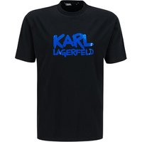 KARL LAGERFELD Herren T-Shirt schwarz Baumwolle von Karl Lagerfeld