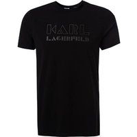 KARL LAGERFELD Herren T-Shirt schwarz Baumwolle von Karl Lagerfeld