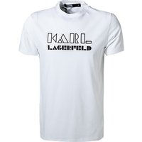 KARL LAGERFELD Herren T-Shirt weiß Baumwolle von Karl Lagerfeld