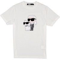 KARL LAGERFELD Herren T-Shirt weiß Baumwolle von Karl Lagerfeld