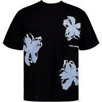KARL LAGERFELD Herren T-Shirt schwarz Baumwolle von Karl Lagerfeld
