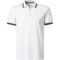 KARL LAGERFELD Herren Zip-Polo weiß Baumwoll-Jersey KARL LAGERFELD Herren Zip-Polo weiß Baumwoll-Jersey von Karl Lagerfeld