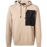 KARL LAGERFELD Herren Hoodie beige Baumwolle unifarben von Karl Lagerfeld