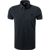 KARL LAGERFELD Herren Polo-Shirt blau Baumwoll-Jersey von Karl Lagerfeld