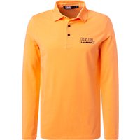 KARL LAGERFELD Herren Polo-Shirt orange Baumwoll-Jersey von Karl Lagerfeld