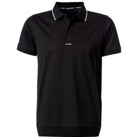 KARL LAGERFELD Herren Polo-Shirt schwarz Baumwoll-Jersey von Karl Lagerfeld