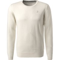 KARL LAGERFELD Herren Pullover beige Merinowolle unifarben von Karl Lagerfeld