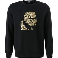 KARL LAGERFELD Herren Sweatshirt blau Baumwolle Logo und Motiv von Karl Lagerfeld