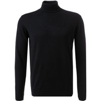 KARL LAGERFELD Herren Rollkragenpullover blau Merinowolle unifarben von Karl Lagerfeld