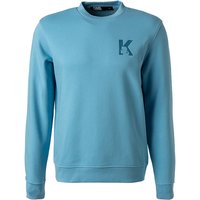 KARL LAGERFELD Herren Sweatshirt blau Baumwolle unifarben von Karl Lagerfeld