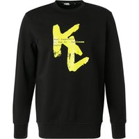 KARL LAGERFELD Herren Sweatshirt schwarz Baumwolle Logo und Motiv von Karl Lagerfeld