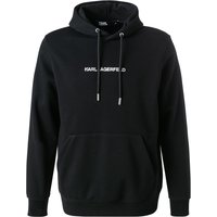 KARL LAGERFELD Herren Hoodie schwarz Baumwolle Logo und Motiv von Karl Lagerfeld