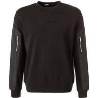 KARL LAGERFELD Herren Sweatshirt schwarz Baumwolle unifarben von Karl Lagerfeld