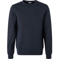 KARL LAGERFELD Herren Sweatshirt blau Baumwolle unifarben von Karl Lagerfeld