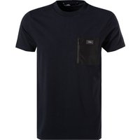 KARL LAGERFELD Herren T-Shirt blau Baumwolle von Karl Lagerfeld