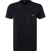 KARL LAGERFELD Herren T-Shirt blau Baumwolle von Karl Lagerfeld