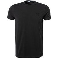 KARL LAGERFELD Herren T-Shirt schwarz Baumwolle von Karl Lagerfeld