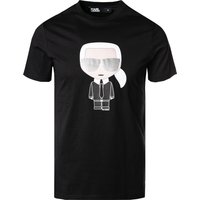 KARL LAGERFELD Herren T-Shirt schwarz Baumwolle von Karl Lagerfeld