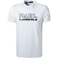 KARL LAGERFELD Herren T-Shirt weiß Baumwolle von Karl Lagerfeld