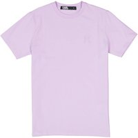 KARL LAGERFELD Herren T-Shirt lila Baumwolle von Karl Lagerfeld