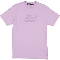 KARL LAGERFELD Herren T-Shirt violett Baumwolle von Karl Lagerfeld