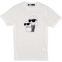 KARL LAGERFELD Herren T-Shirt weiß Baumwolle von Karl Lagerfeld