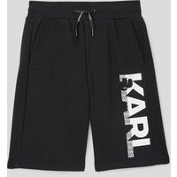 Karl Lagerfeld, Bermudashorts Für Jungen, unisex, Schwarz, Größe: 14Y von Karl Lagerfeld