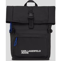 Karl Lagerfeld, Beschichteter Rucksack, Mann, Schwarz, Größe: One size von Karl Lagerfeld