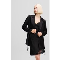 Karl Lagerfeld, Blazer Aus Satin, Frau, Schwarz, Größe: XS Karl Lagerfeld, Blazer Aus Satin, Frau, Schwarz, Größe: XS von Karl Lagerfeld