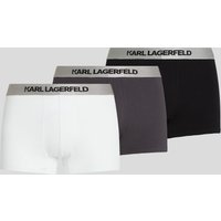 Karl Lagerfeld, Boxershorts Mit Logo In Metallic-optik – 3er-set, Mann, Asphalt-Weiß-Schwarz, Größe: XS Karl Lagerfeld, Boxershorts Mit Logo In Metallic-optik – 3er-set, Mann, Asphalt-Weiß-Schwarz, Größe: XS von Karl Lagerfeld
