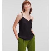 Karl Lagerfeld, Camisole Aus Satin, Frau, Schwarz, Größe: XS Karl Lagerfeld, Camisole Aus Satin, Frau, Schwarz, Größe: XS von Karl Lagerfeld