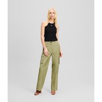 Karl Lagerfeld, Cargo-hose, Frau, Ölgrün, Größe: 34 von Karl Lagerfeld